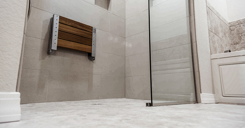 Converting a tub to a zero-threshold shower is a complex project.