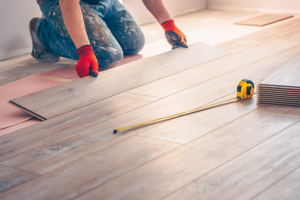 If you're looking for aging-in-place kitchen flooring that's safe and easy-to-install, vinyl or laminate are the two best options. 