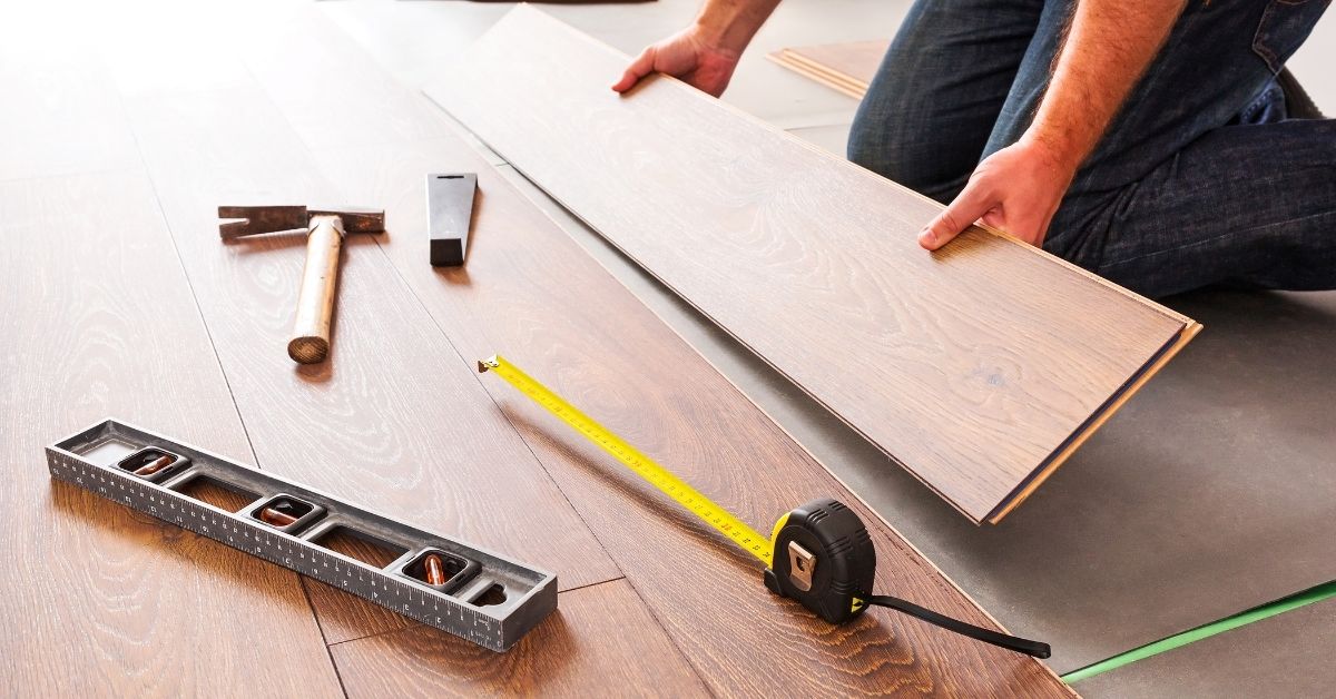 Fixing a vinyl kitchen floor after a DIY mistake.