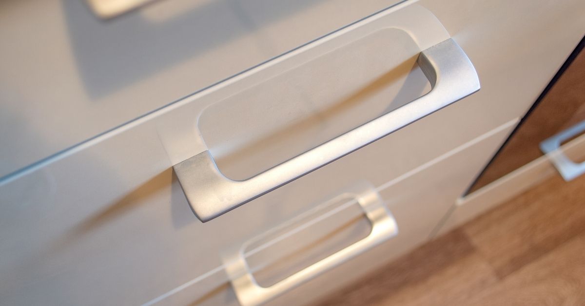 chrome cabinet handles