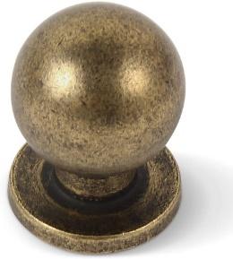 Khtumeware Round Solid Vintage Antique Brass Cabinet Knobs