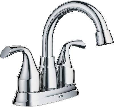 Moen 84115 Idora Two-Handle Centerset Bathroom Sink Faucet with Drain Assembly